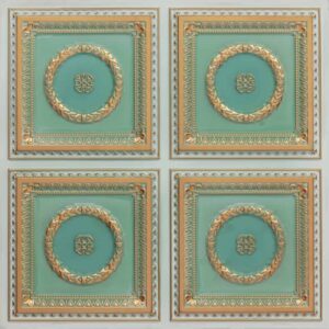 318-Laurel Rings-Arabian Green-Glue Up Only