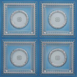 318-Laurel Rings-Blue Dove-Glue Up Only