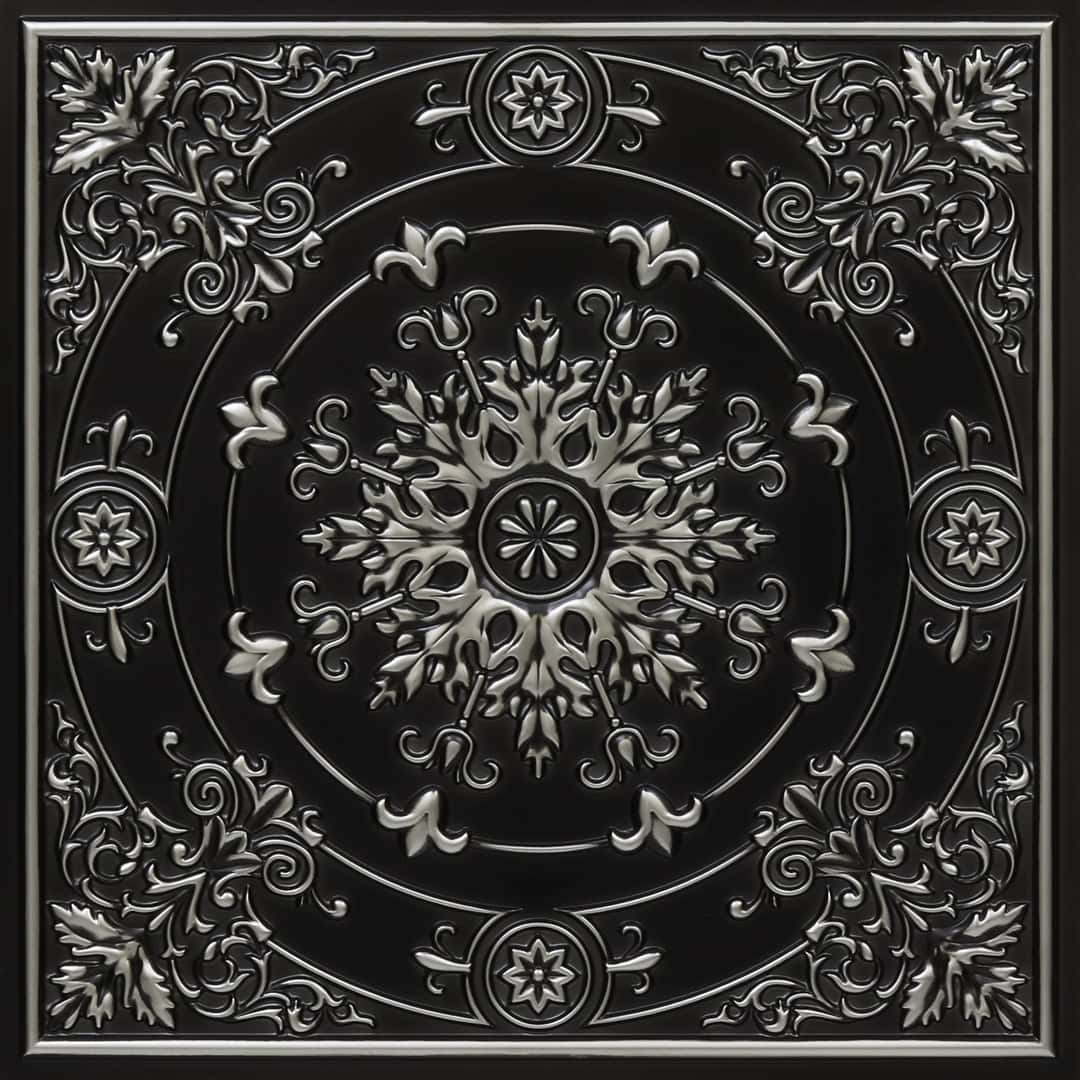 338-Snowflake-Antique Silver-Glue Up Only and Grid Both