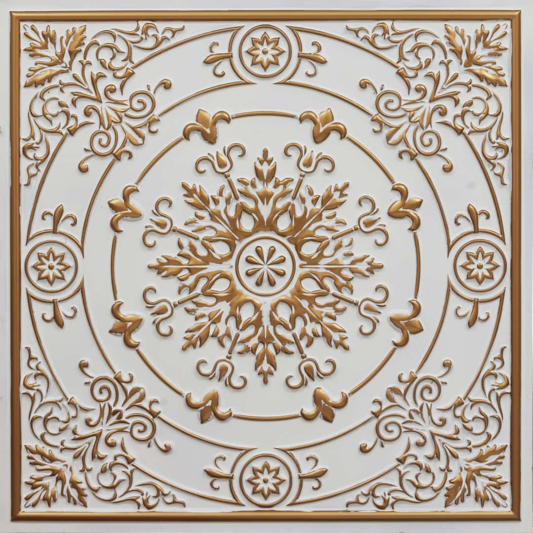 338-Snowflake-Antique White-Glue Up Only and Grid Both