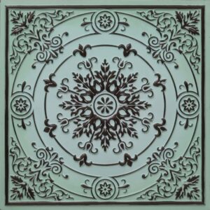 338-Snowflake-Aqua Tin-Glue Up Only and Grid Both