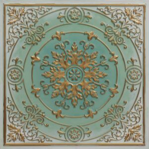 338-Snowflake-Arabian Green-Glue Up Only and Grid Both