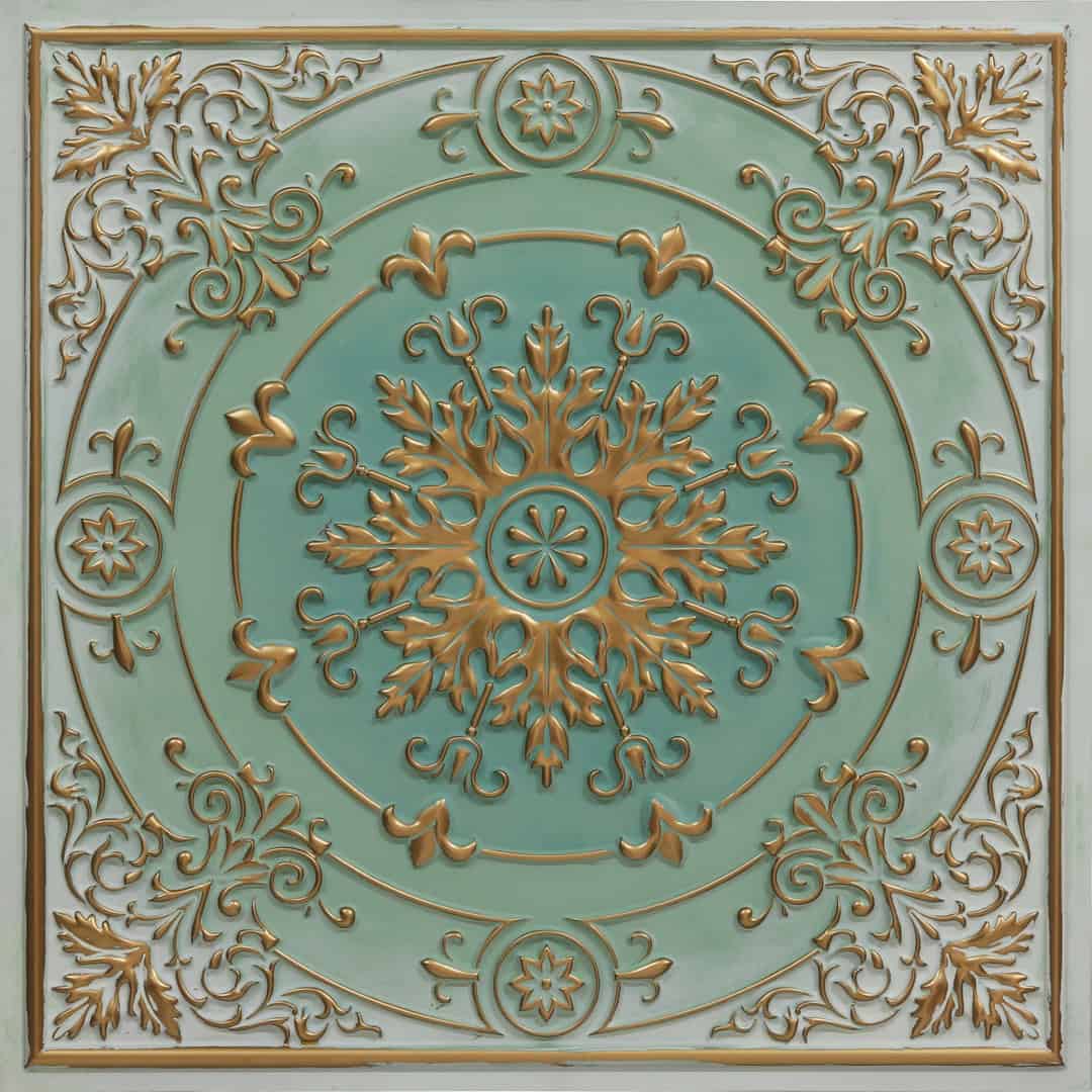 338-Snowflake-Arabian Green-Glue Up Only and Grid Both