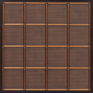 339-Bumpy-Antique Copper-Glue Up Only and Grid Both