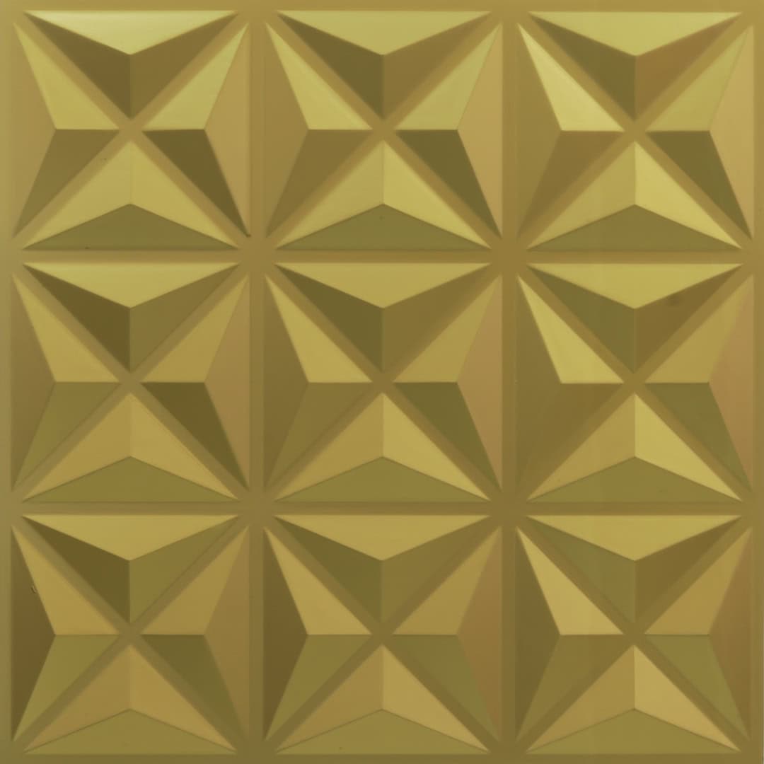 342-Geo Matrix-Brass-Glue Up Only