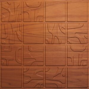 344-Forest Grid-Cherry Wood-Glue Up Only