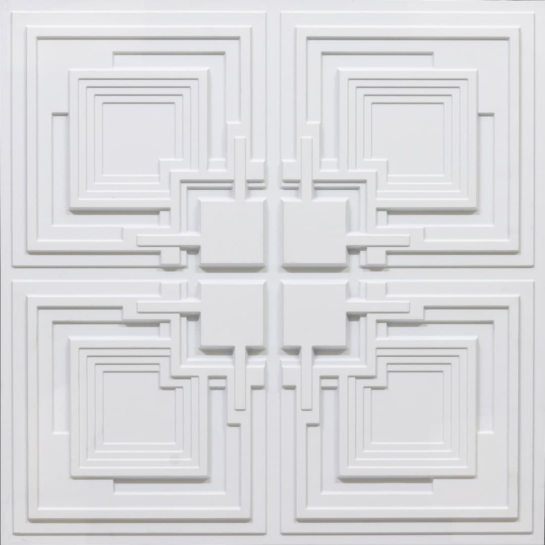 346-Gridlock-White Matt-Glue Up Only