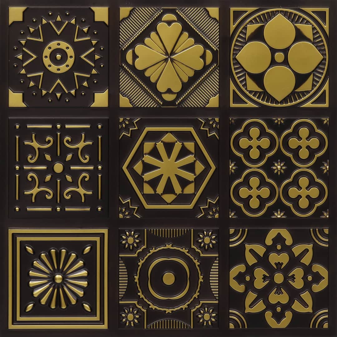 347-Arabesque-Antique Brass-Glue Up Only