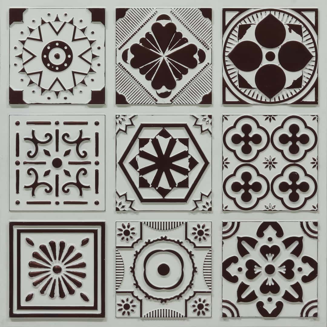 347-Arabesque-Antique Mocha-Glue Up Only