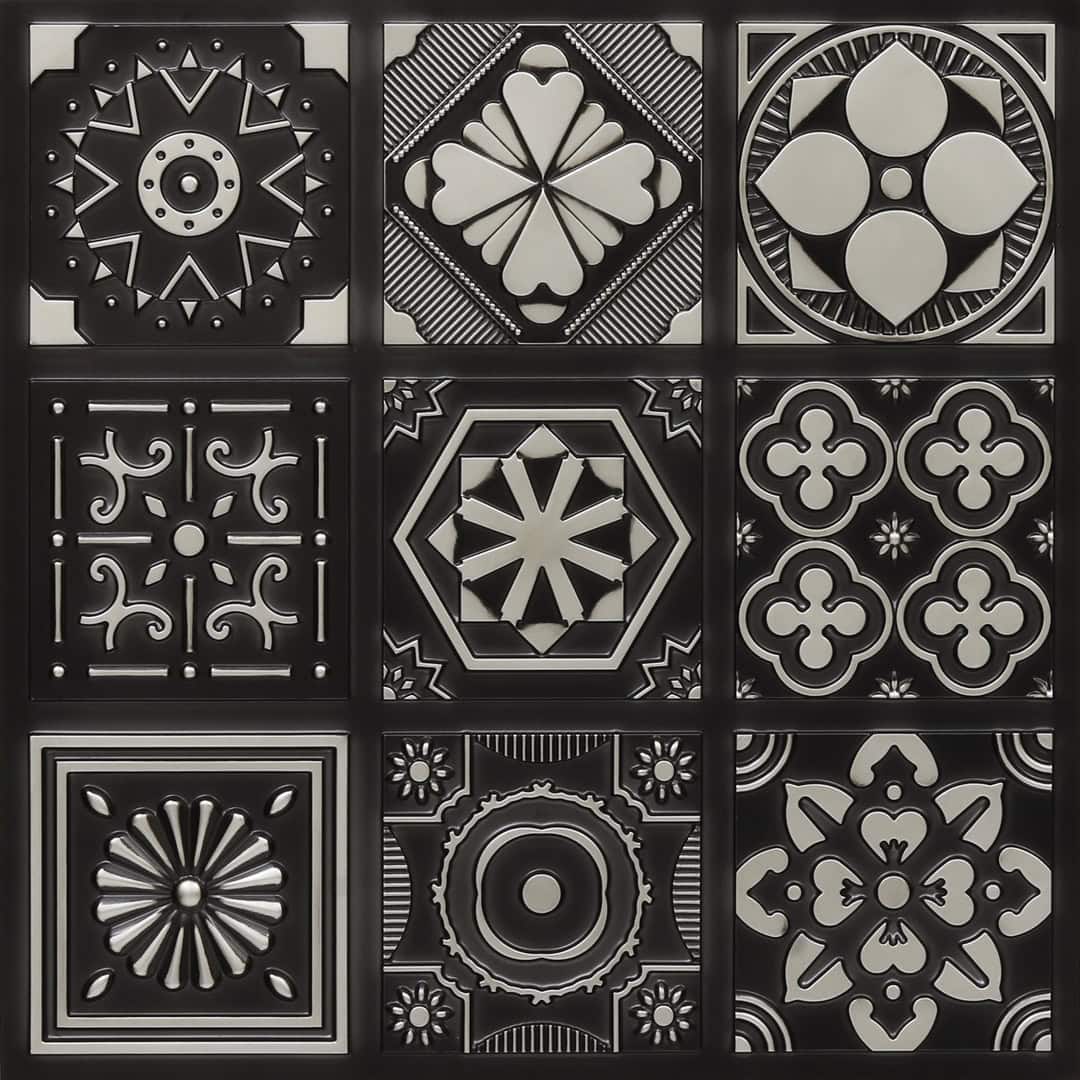 347-Arabesque-Antique Silver-Glue Up Only