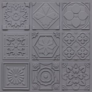 347-Arabesque-Milky Grey-Glue Up Only