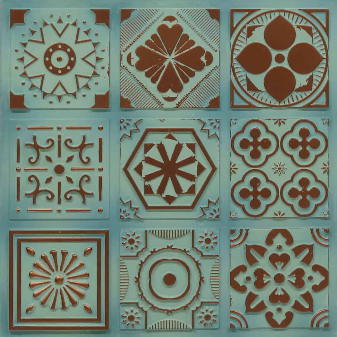 347-Arabesque-Natural Patina-Glue Up Only