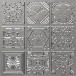 347-Arabesque-Silver-Glue Up Only