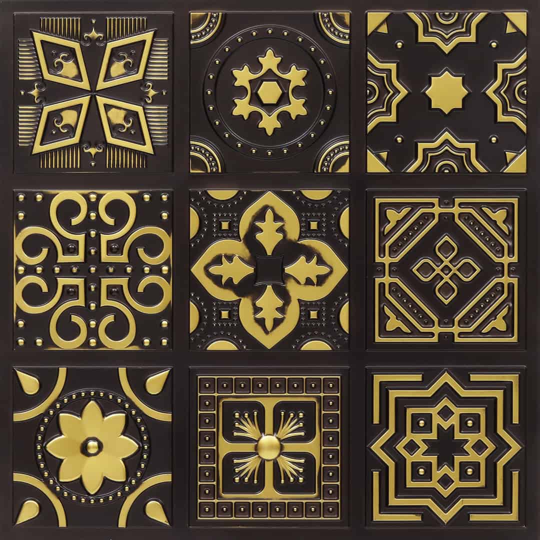 348-Arabesque-Antique Brass-Glue Up Only