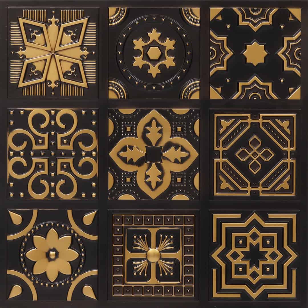 348-Arabesque-Antique Gold-Glue Up Only