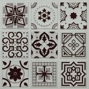 348-Arabesque-Antique Mocha-Glue Up Only