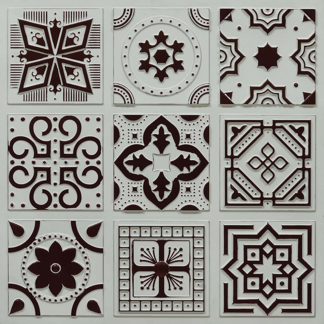 348-Arabesque-Antique Mocha-Glue Up Only