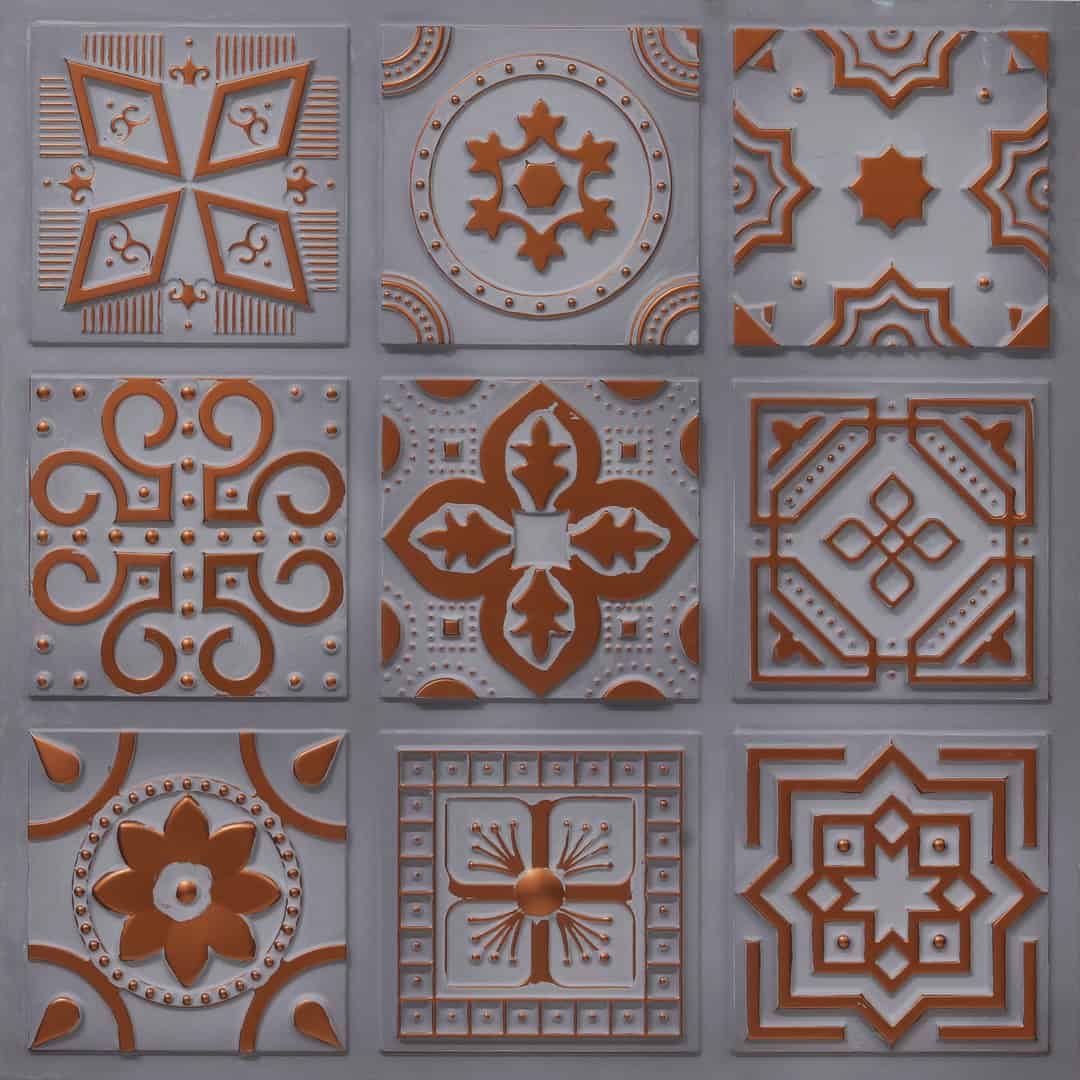 348-Arabesque-Dusty Copper-Glue Up Only