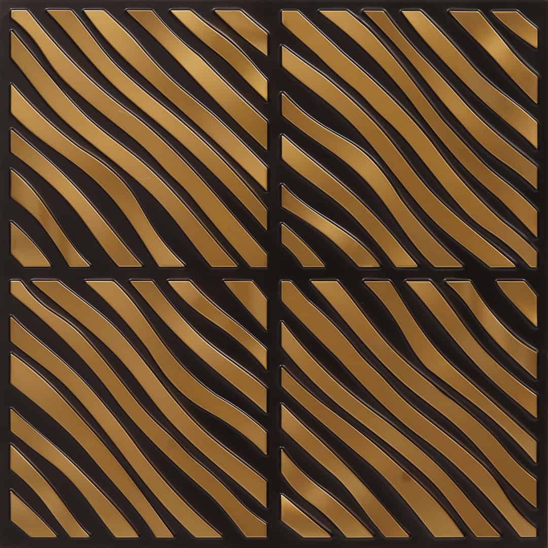 350-Jungle Wave-Antique Gold-Glue Up Only