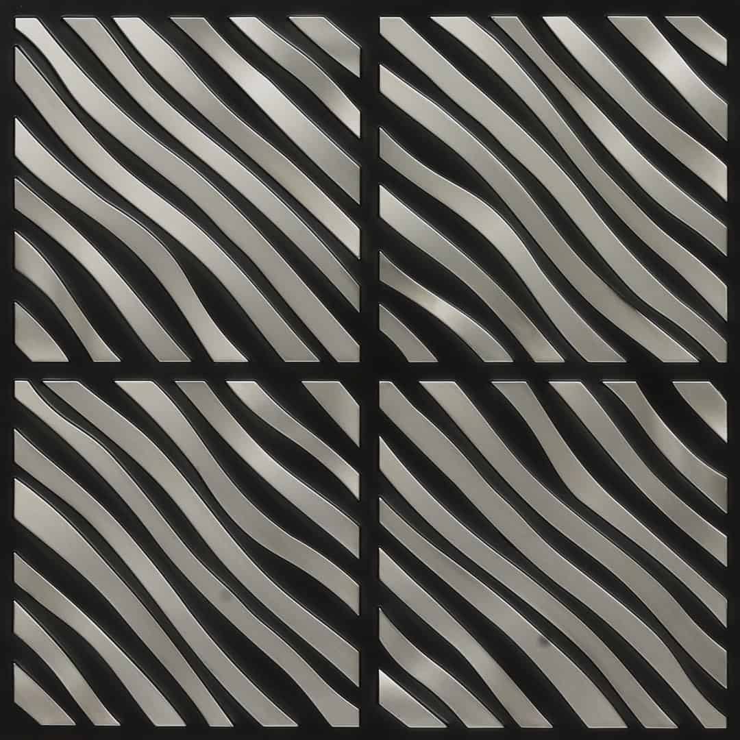 350-Jungle Wave-Antique Silver-Glue Up Only