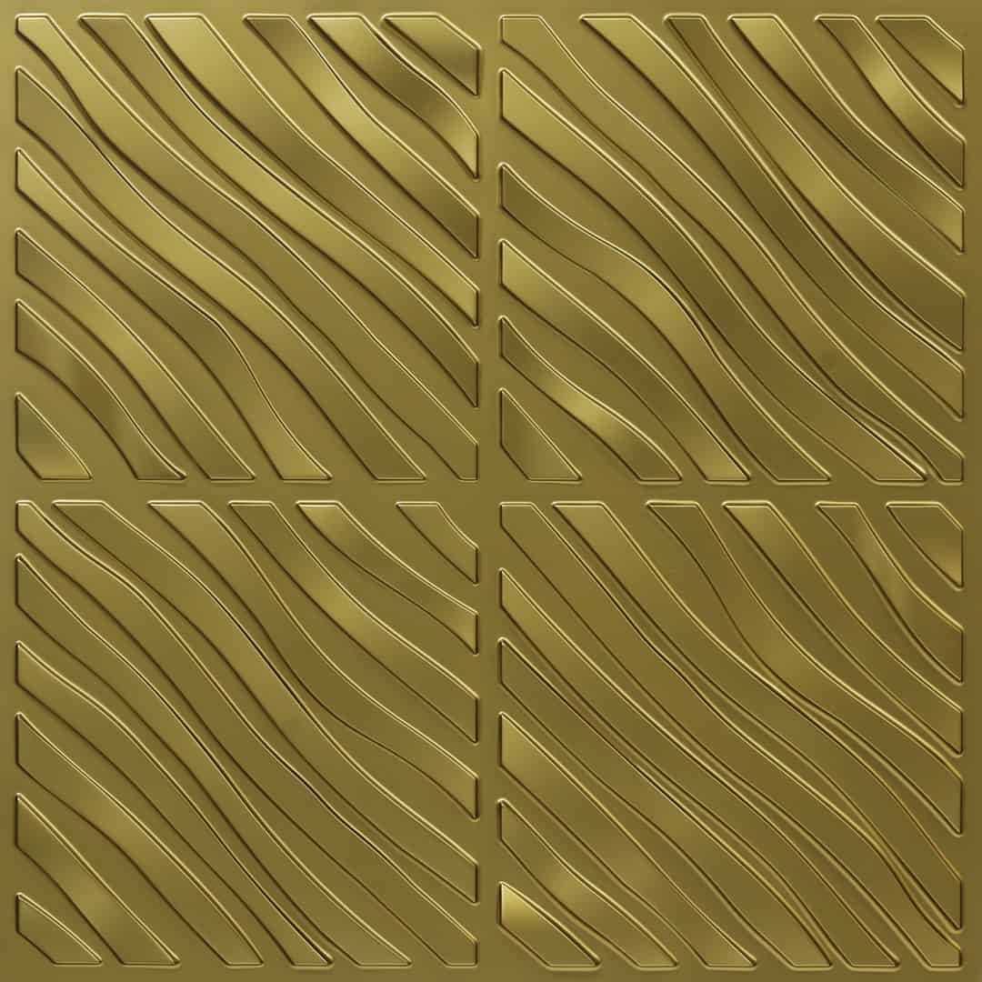 350-Jungle Wave-Brass-Glue Up Only