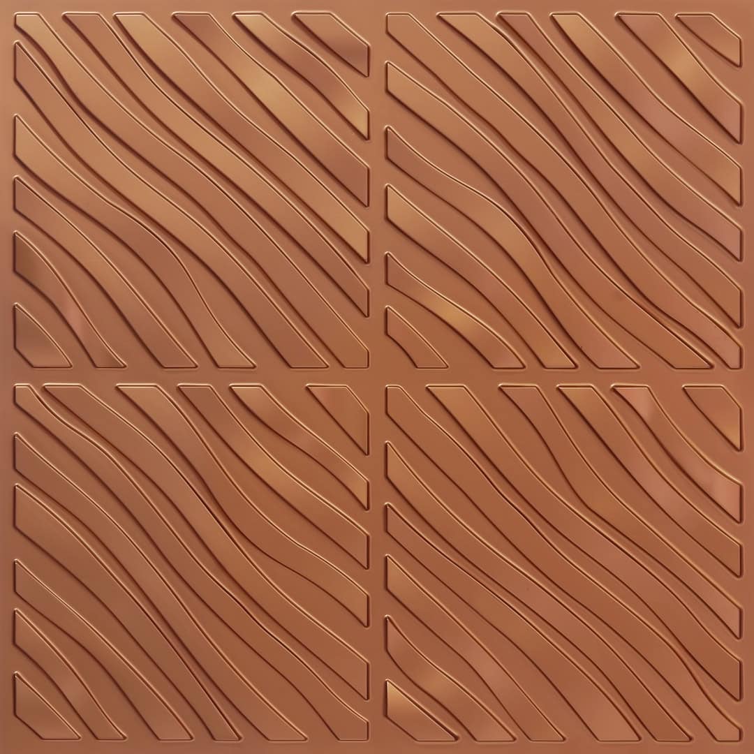 350-Jungle Wave-Copper-Glue Up Only