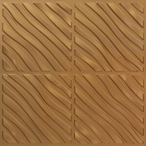 350-Jungle Wave-Gold-Glue Up Only