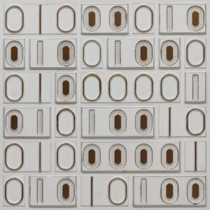 368-Binary Grid-Antique White-Glue Up Only