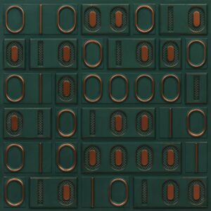 368-Binary Grid-Royal Green -Glue Up Only