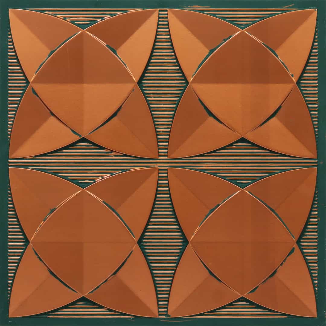 369-Floric-Royal Green -Glue Up Only and Grid Both