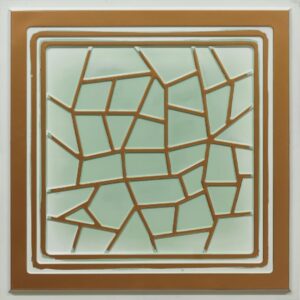 374-Crackle-Arabian Green-Glue Up Only and Grid Both