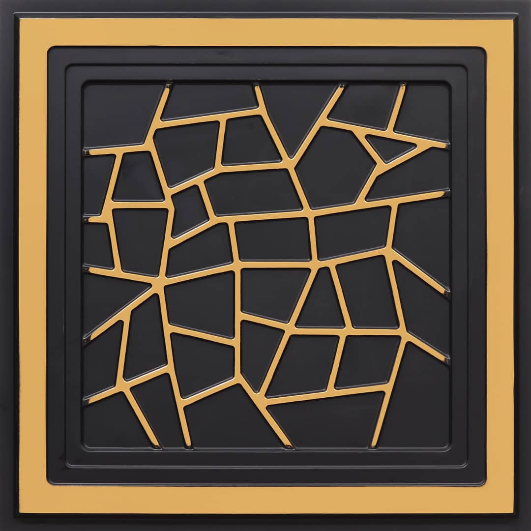 374-Crackle-Gold Mine-Glue Up Only and Grid Both