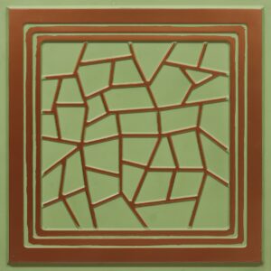 374-Crackle-Patina Copper-Glue Up Only and Grid Both