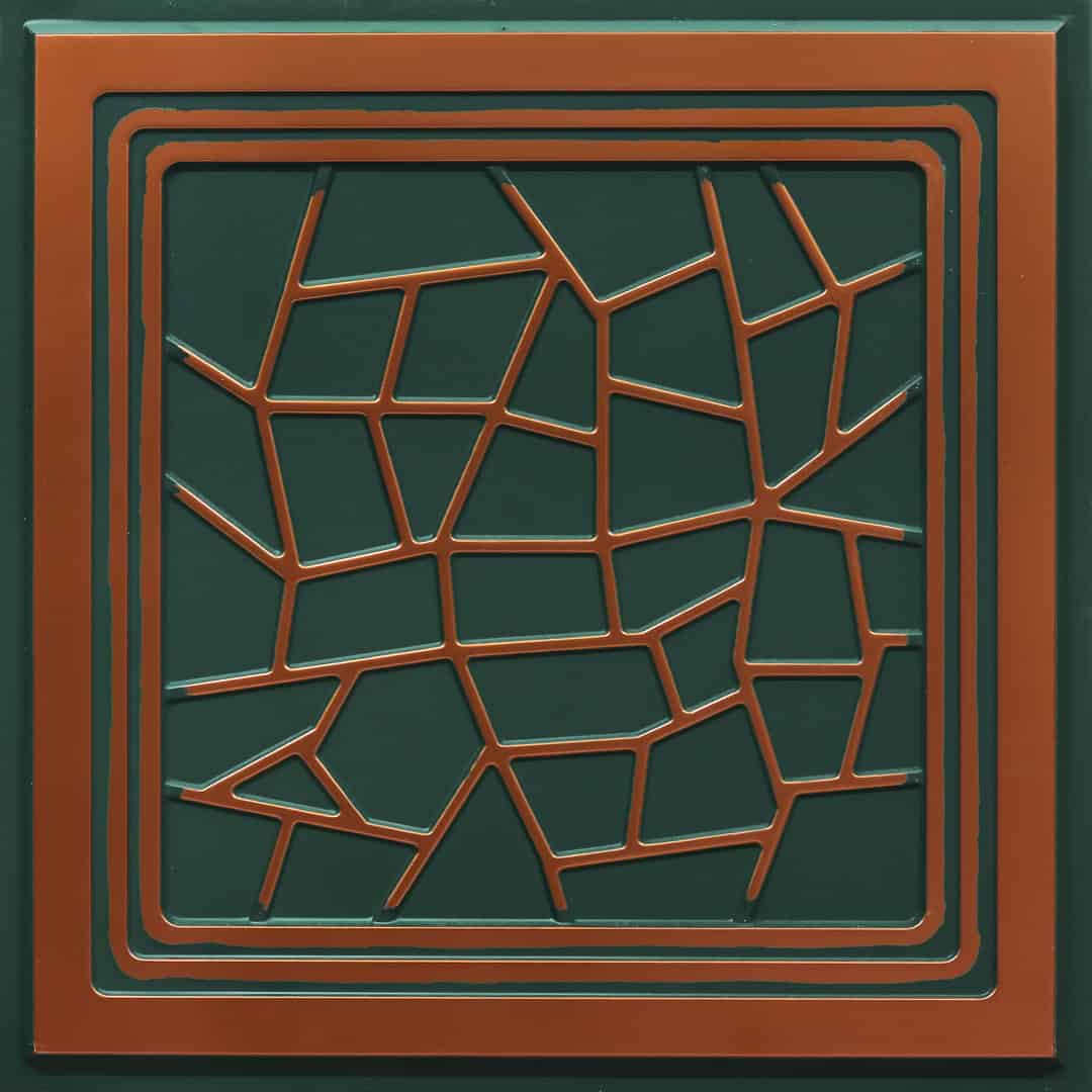 374-Crackle-Royal Green -Glue Up Only and Grid Both