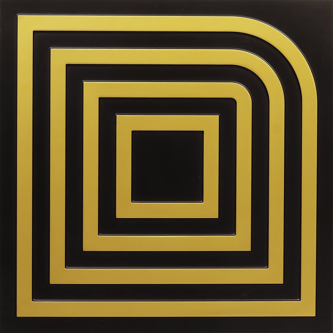 375-Arc Square-Antique Brass-Glue Up Only and Grid Both