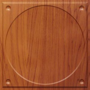 376-Arc Square-Cherry Wood-Grid