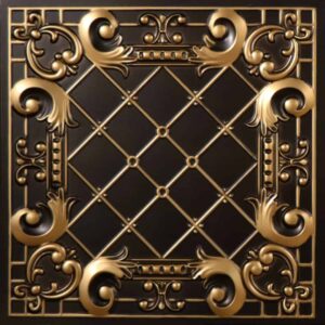 512-Baroque Frame-Antique Gold-Glue Up Only and Grid Both