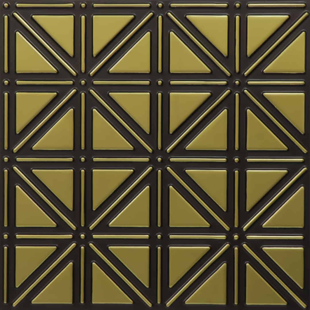 513-Triad Grid-Antique Brass-Glue Up Only
