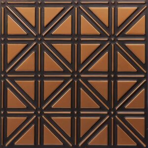 513-Triad Grid-Antique Copper-Glue Up Only