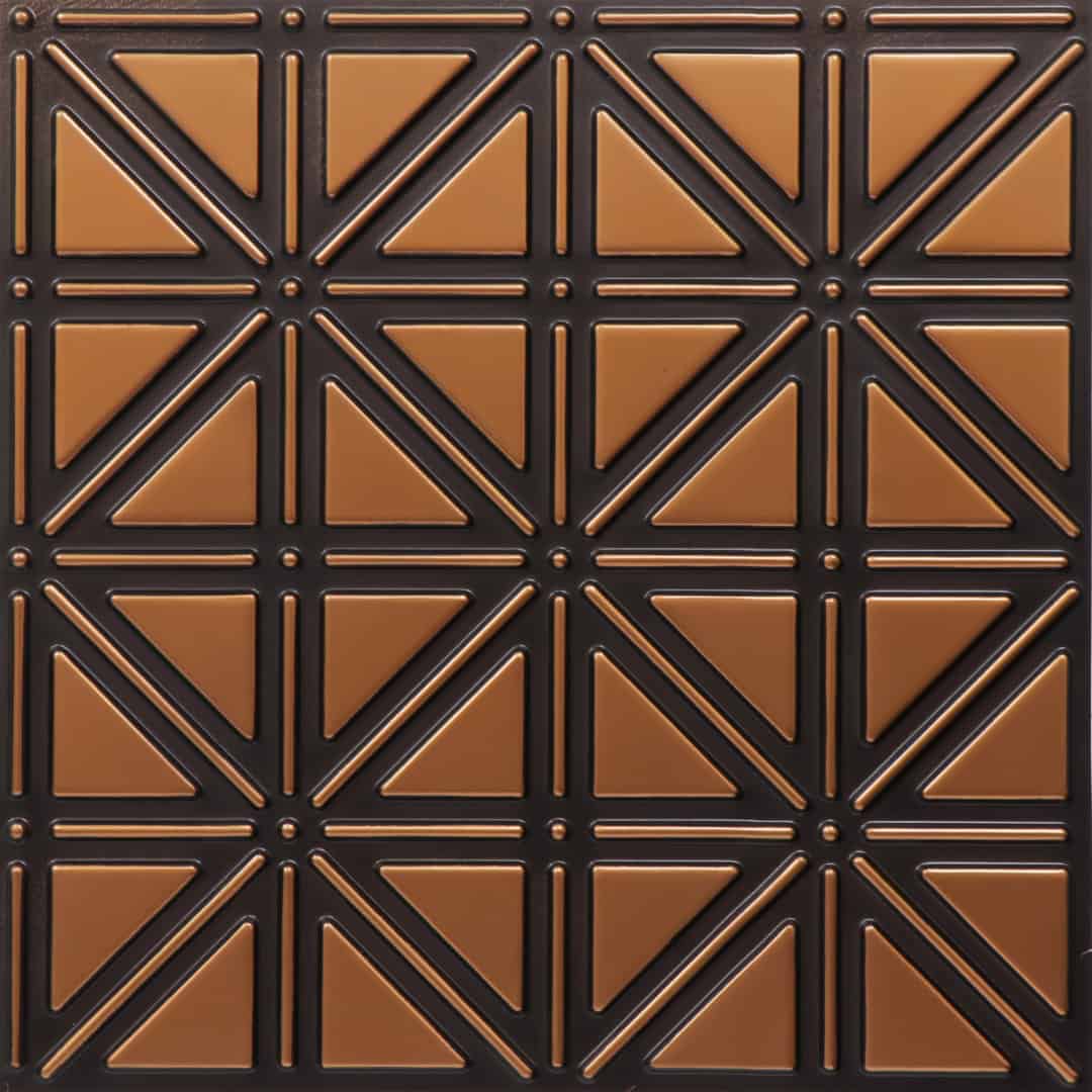 513-Triad Grid-Antique Copper-Glue Up Only