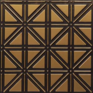 513-Triad Grid-Antique Gold-Glue Up Only
