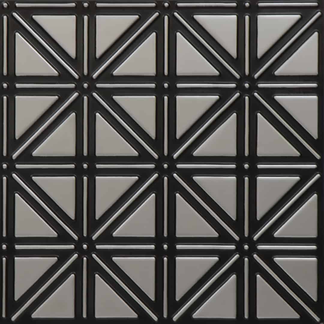 513-Triad Grid-Antique Silver-Glue Up Only