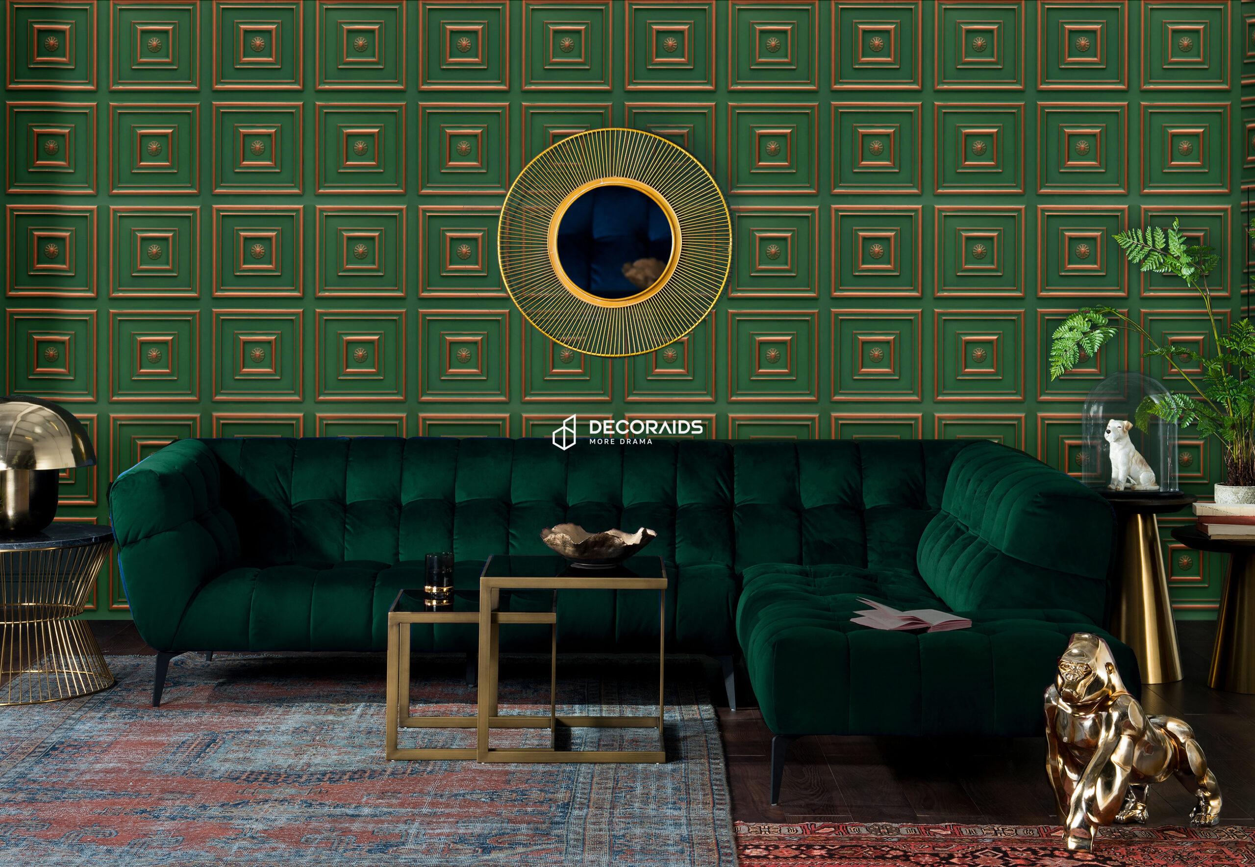 112-Ornate Square-Patina Deep and Dark-Glue Up Only