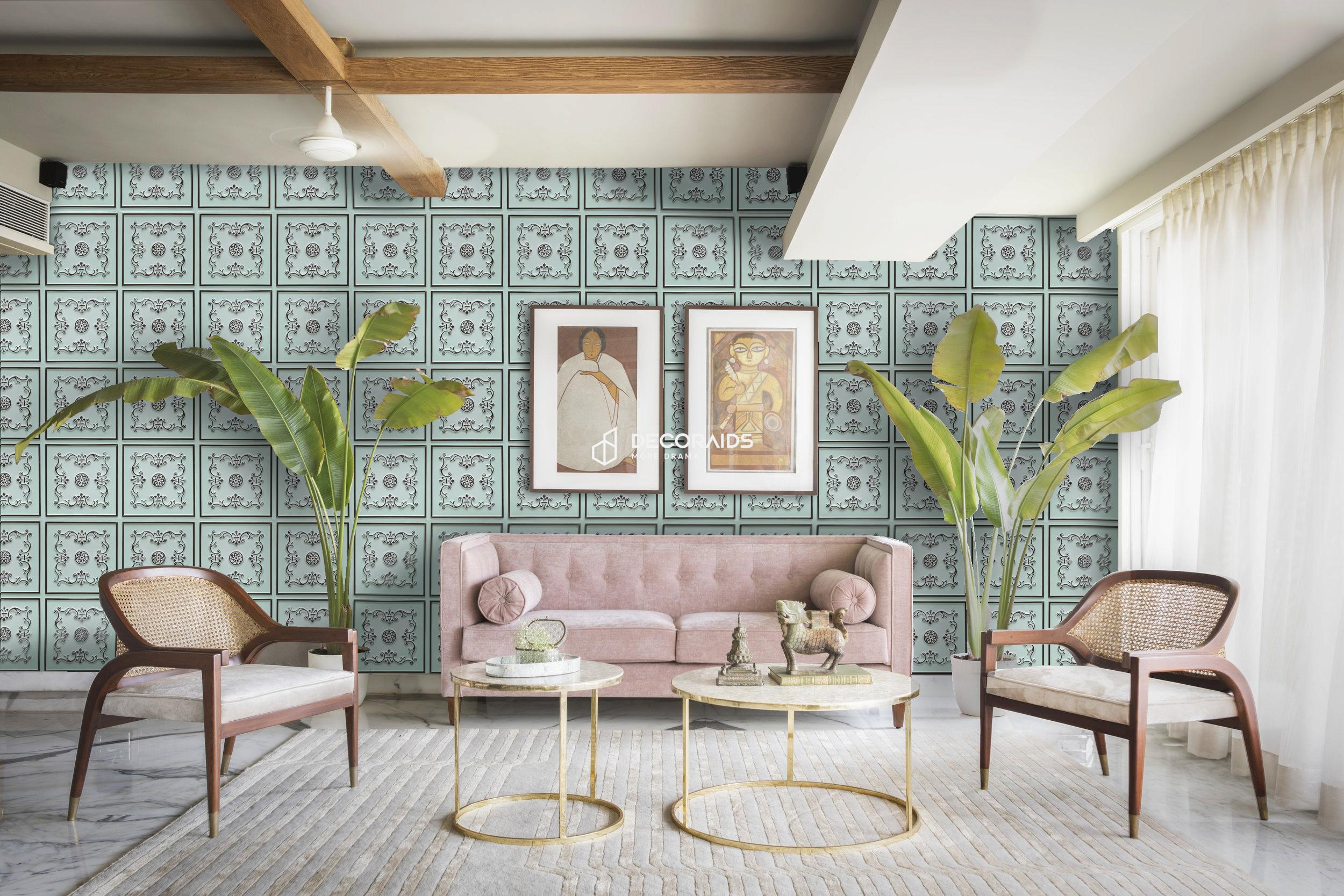 130-Shringar-Aqua Tin-Glue Up Only