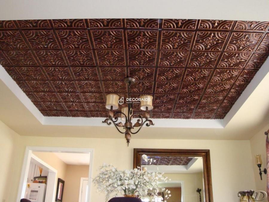 205-Iron Fleur-Antique Copper-Glue Up Only