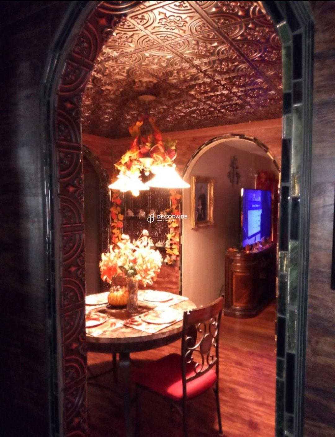 205-Iron Fleur-Antique Copper-Glue Up Only