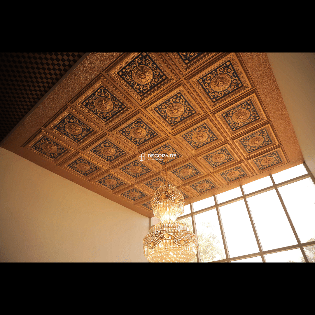 223-Heritage Charm-Gold – Blue – Red-Glue Up and Grid Both