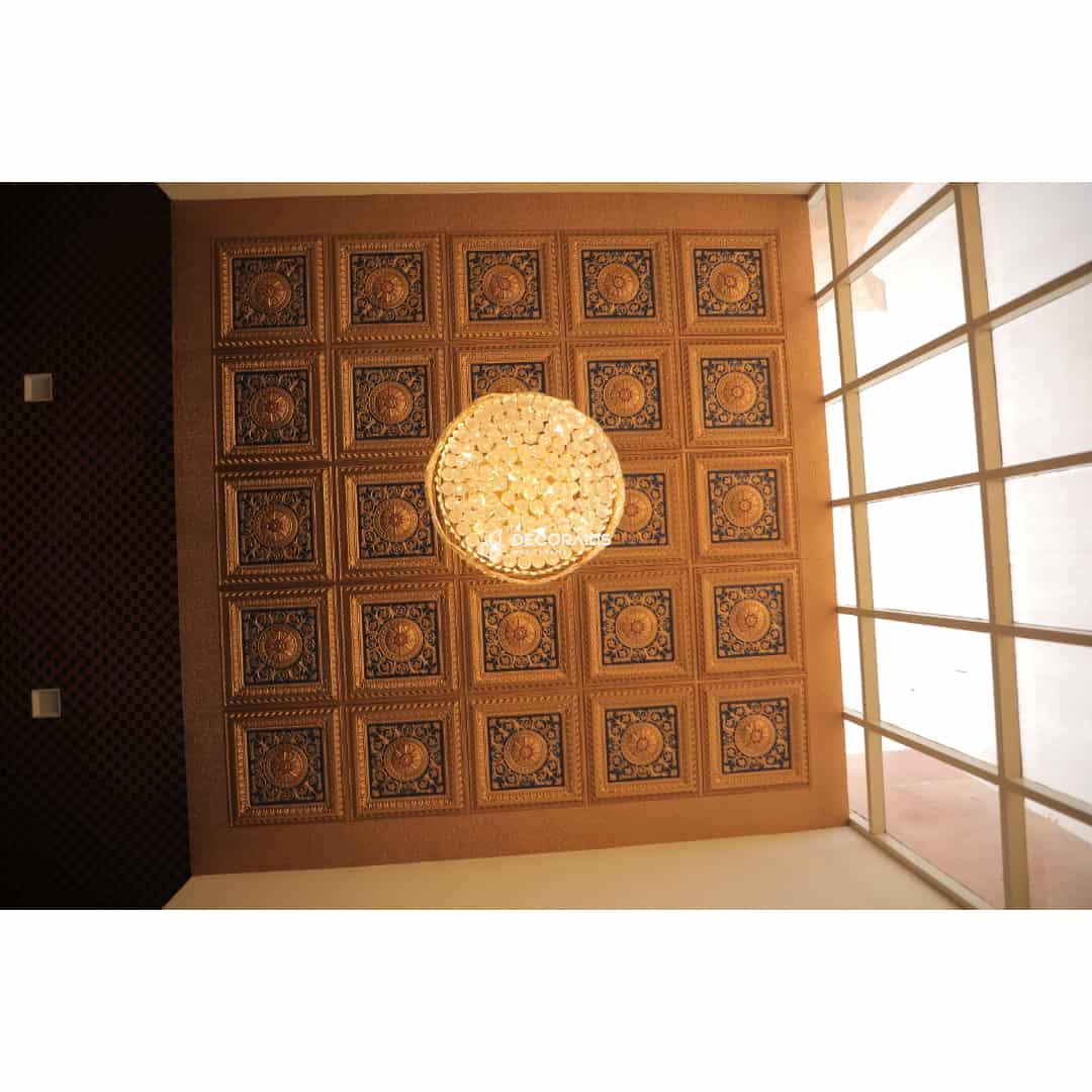 223-Heritage Charm-Gold – Blue – Red-Glue Up and Grid Both