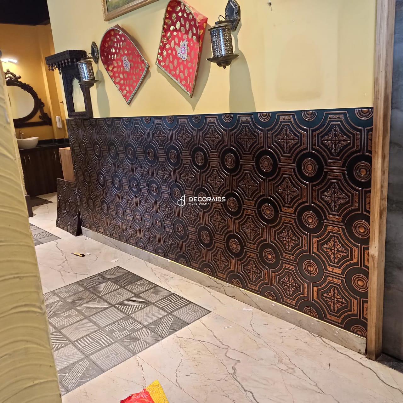 227-Fleur-Antique Copper-Glue Up Only