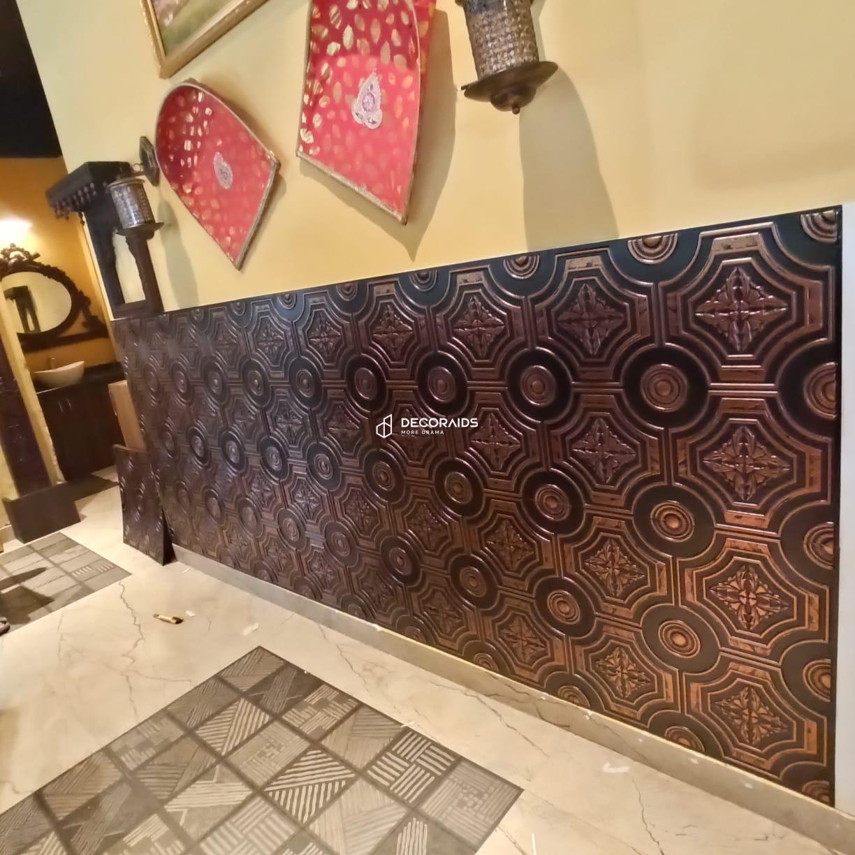 227-Fleur-Antique Copper-Glue Up Only